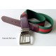 Cinturón lona elastica verde Ref. 2001