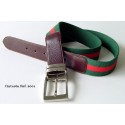 Cinturón lona elastica verde Ref. 2001