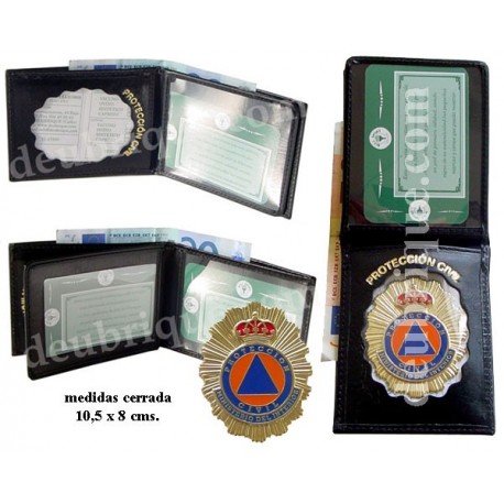 PLACA Y BILLETERA PROTECCION CIVIL REF. 736PROPL