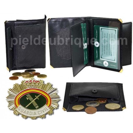 CARTERA PORTAPLACA CON MONEDERO REF. 734GCPL